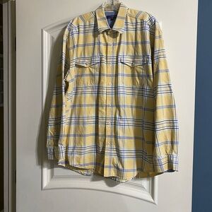 Roper Yellow and Blue Plaid Shirt